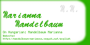 marianna mandelbaum business card